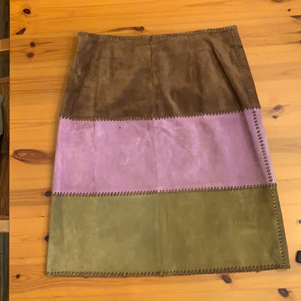Etcetera Suede skirt size 8 - Picture 2 of 6